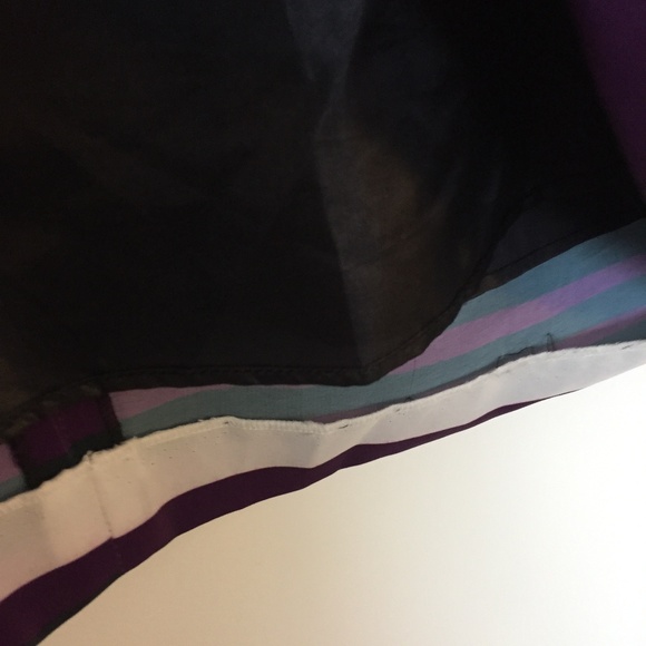 Tahari Purple & Gray Zebra Print Shift Dress | Long Sleeve Knee-Length Workwear - Picture 4 of 7